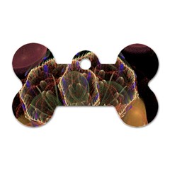 Fractal Geometry Dog Tag Bone (one Side) by Sparkle