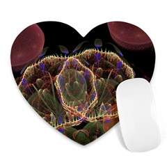 Fractal Geometry Heart Mousepads by Sparkle