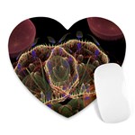 Fractal Geometry Heart Mousepads Front