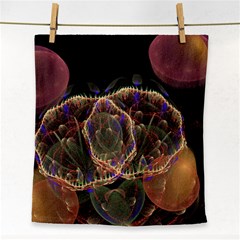 Fractal Geometry Face Towel by Sparkle