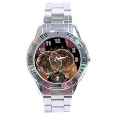 Fractal Geometry Stainless Steel Analogue Watch by Sparkle