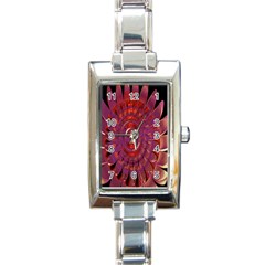 Chakra Flower Rectangle Italian Charm Watch by Sparkle