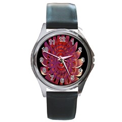 Chakra Flower Round Metal Watch