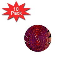 Chakra Flower 1  Mini Buttons (10 Pack)  by Sparkle