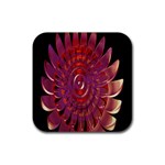 Chakra Flower Rubber Coaster (Square)  Front