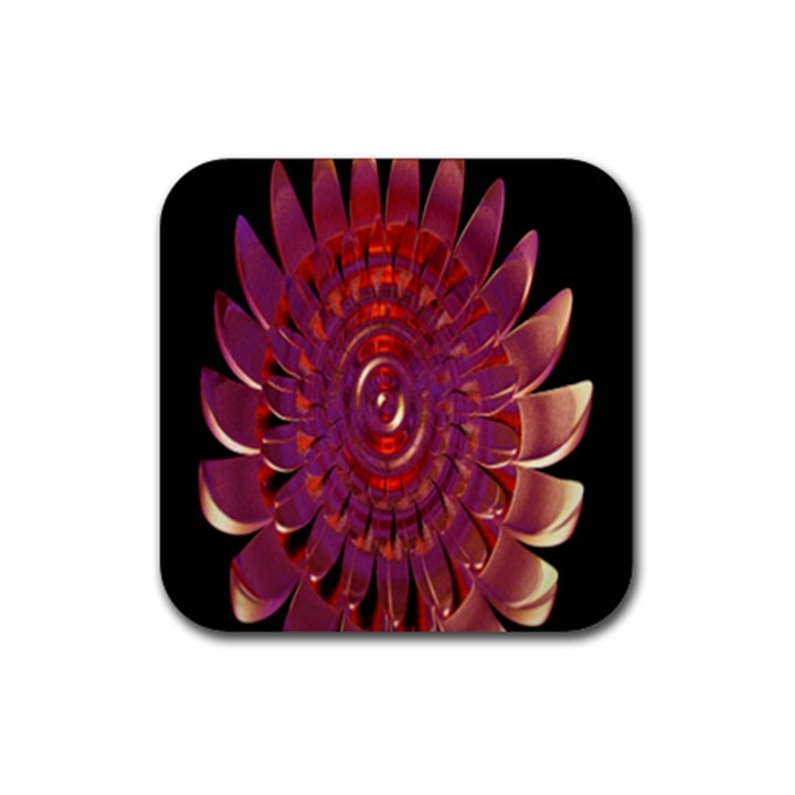 Chakra Flower Rubber Coaster (Square) 