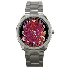 Chakra Flower Sport Metal Watch by Sparkle