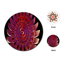 Chakra Flower Playing Cards Single Design (round)