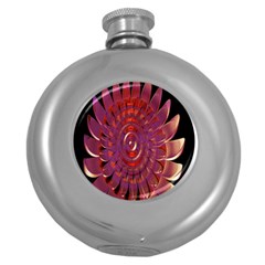 Chakra Flower Round Hip Flask (5 Oz) by Sparkle