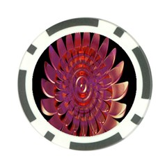 Chakra Flower Poker Chip Card Guard by Sparkle