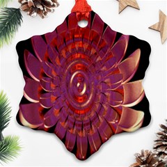 Chakra Flower Snowflake Ornament (two Sides) by Sparkle