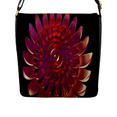 Chakra Flower Flap Closure Messenger Bag (l) by Sparkle