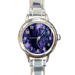 Fractal Web Round Italian Charm Watch by Sparkle