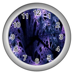 Fractal Web Wall Clock (silver) by Sparkle