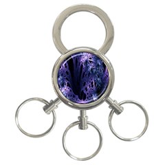 Fractal Web 3-ring Key Chain by Sparkle