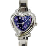 Fractal Web Heart Italian Charm Watch Front