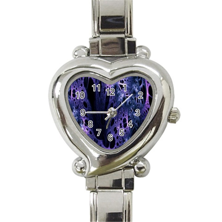 Fractal Web Heart Italian Charm Watch