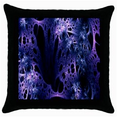 Fractal Web Throw Pillow Case (black) by Sparkle