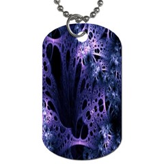 Fractal Web Dog Tag (two Sides) by Sparkle