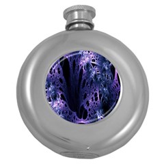 Fractal Web Round Hip Flask (5 Oz) by Sparkle