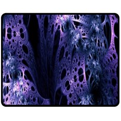 Fractal Web Fleece Blanket (medium)  by Sparkle