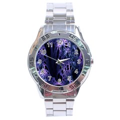 Fractal Web Stainless Steel Analogue Watch by Sparkle