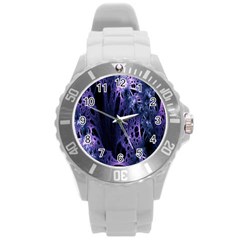 Fractal Web Round Plastic Sport Watch (l)