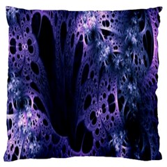 Fractal Web Large Cushion Case (two Sides) by Sparkle