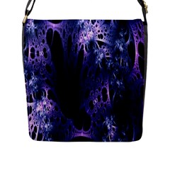 Fractal Web Flap Closure Messenger Bag (l) by Sparkle