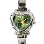 Abstract Illusion Heart Italian Charm Watch Front