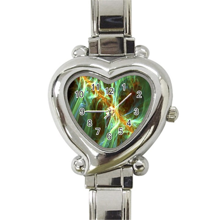 Abstract Illusion Heart Italian Charm Watch