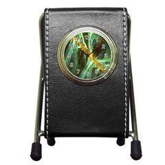 Abstract Illusion Pen Holder Desk Clock by Sparkle