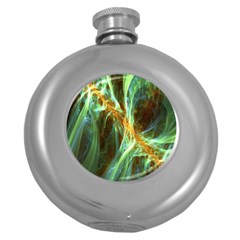 Abstract Illusion Round Hip Flask (5 Oz) by Sparkle