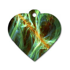 Abstract Illusion Dog Tag Heart (two Sides) by Sparkle