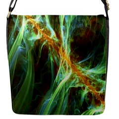 Abstract Illusion Flap Closure Messenger Bag (s)