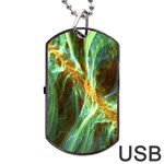 Abstract Illusion Dog Tag USB Flash (Two Sides) Front