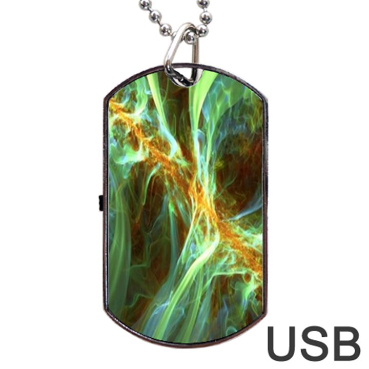 Abstract Illusion Dog Tag USB Flash (Two Sides)