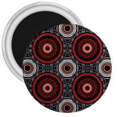 Tribal Aztec Mandala Art 3  Magnets by tmsartbazaar