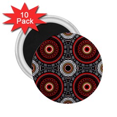 Tribal Aztec Mandala Art 2 25  Magnets (10 Pack)  by tmsartbazaar