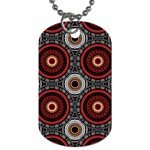 Tribal Aztec Mandala Art Dog Tag (One Side) Front