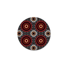 Tribal Aztec Mandala Art Golf Ball Marker