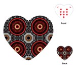 Tribal Aztec Mandala Art Playing Cards Single Design (Heart) Front