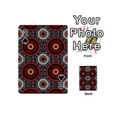 Tribal Aztec Mandala Art Playing Cards 54 Designs (mini) by tmsartbazaar