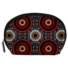 Tribal Aztec Mandala Art Accessory Pouch (large) by tmsartbazaar