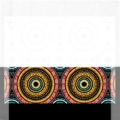 Aztec Multicolor Mandala Rectangular Jigsaw Puzzl by tmsartbazaar