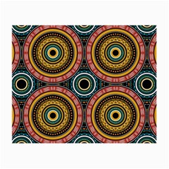 Aztec Multicolor Mandala Small Glasses Cloth by tmsartbazaar