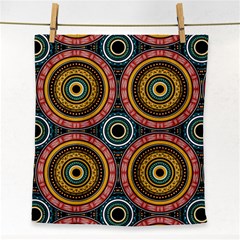 Aztec Multicolor Mandala Face Towel by tmsartbazaar