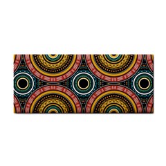 Aztec Multicolor Mandala Hand Towel by tmsartbazaar