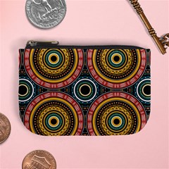 Aztec Multicolor Mandala Mini Coin Purse by tmsartbazaar