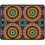 Aztec Multicolor Mandala Fleece Blanket (Medium)  60 x50  Blanket Front